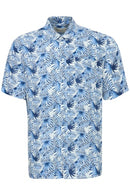 Adim Print Short Sleeve Shirt - Dress Blues