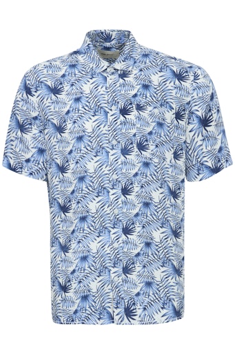 Adim Print Short Sleeve Shirt - Dress Blues