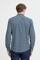 Agge Plain Shirt - Dress Blues