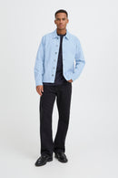 Mosi Button Jacket - Faded Denim