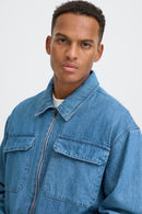 Falak Denim Jacket - Denim Light Blue