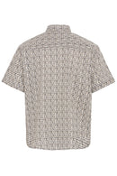 Dimy Slub Print Shirt - Black Beauty