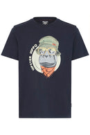 Kurt Funny Graphic T-Shirt - Salute Hippo
