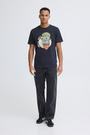 Kurt Funny Graphic T-Shirt - Salute Hippo