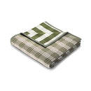 Cotton Rich Throw 140 x 180 - Block Check Green