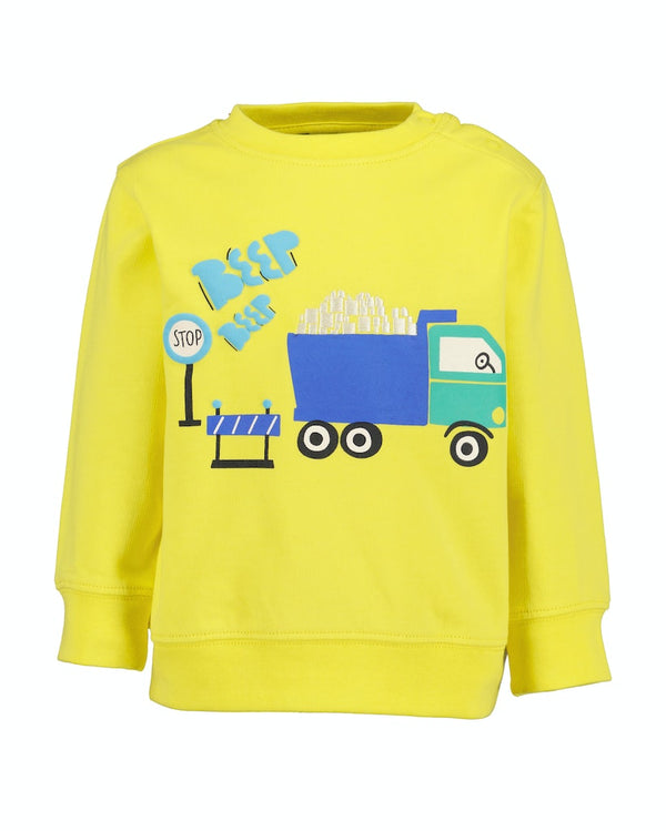 Trucks Round Neck Sweatshirt - Yellow