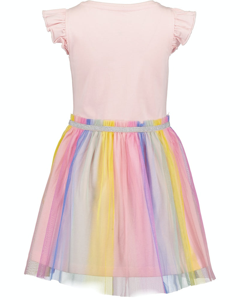 Print Tulle Skirt Dress - Rose