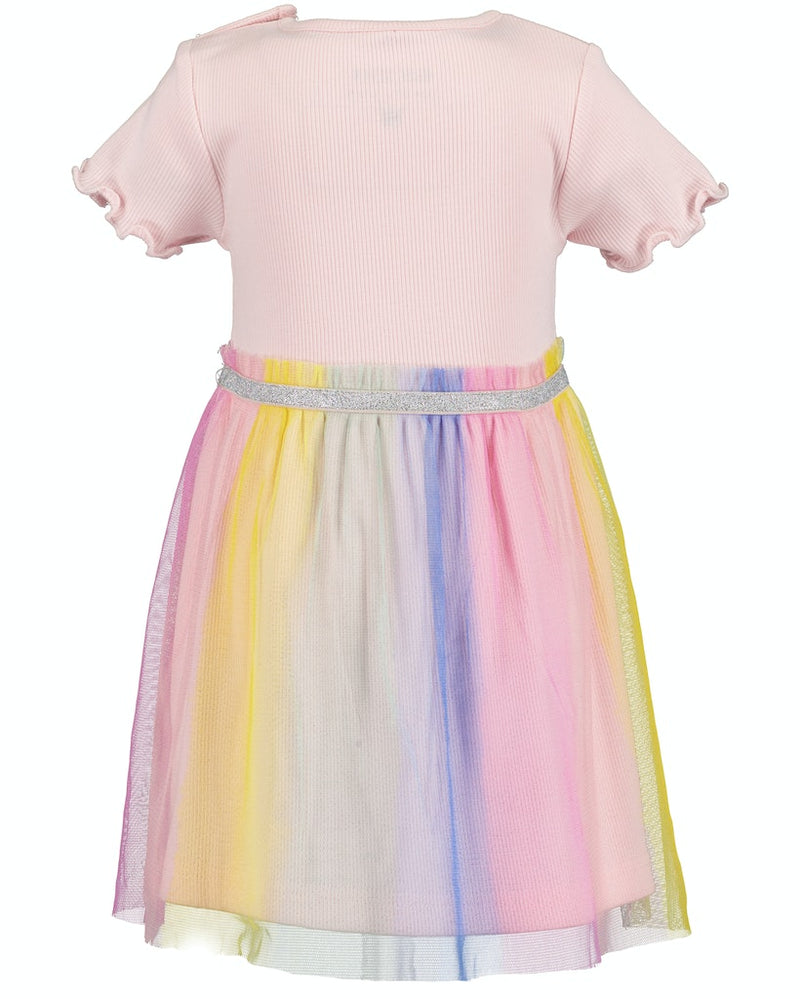 Print Tulle Skirt Dress - Rose