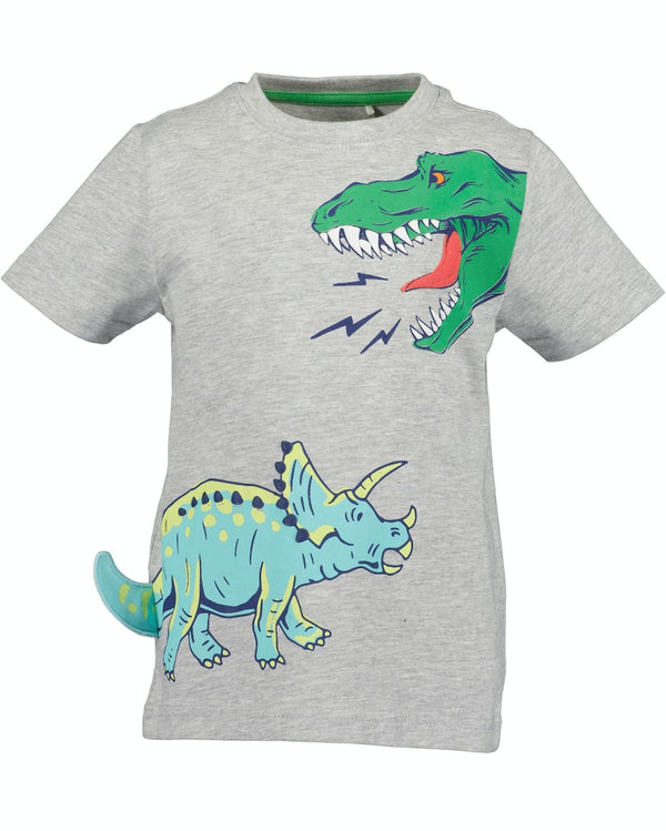 Dinosaur Round Neck T-Shirt - Grey