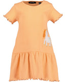 Unicorn Applique Dress - Melon