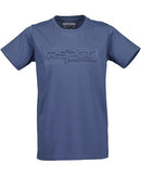 Embossed Print T-Shirt - Blue
