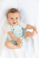 2 Piece Body & Dungaree - Light Turquoise