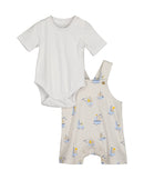 Baby Boy Body & Shorts - White