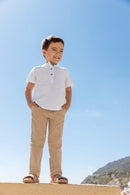 Grandad Collar Shirt - White
