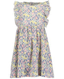 All Over Print Dress - White