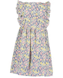 All Over Print Dress - White