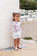 Drawstring Waist Shorts - White