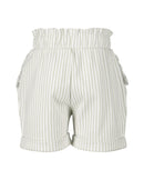 Drawstring Waist Shorts - White