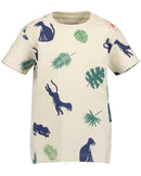 Animal Motif T-Shirt - Stone