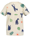 Animal Motif T-Shirt - Stone