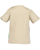 Print T-Shirt &amp; Shorts - Pebble