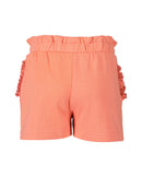 Side Frill Shorts - Salmon