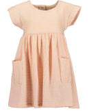 Patch Pocket Dress - Salmon