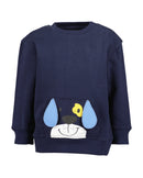 Animal Motif Sweatshirt - Ultramarine