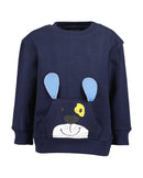 Animal Motif Sweatshirt - Ultramarine