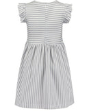 Ruffle Sleeve Dress - Dark Blue