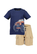 T-Shirt & Shorts Set - Dark Blue