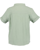 Grandad Collar Shirt - Aqua