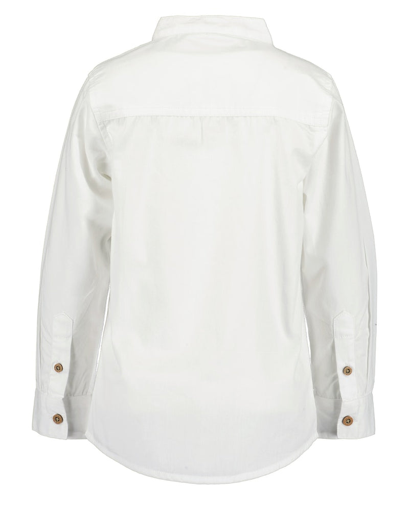 Mock Neck Shirt - White
