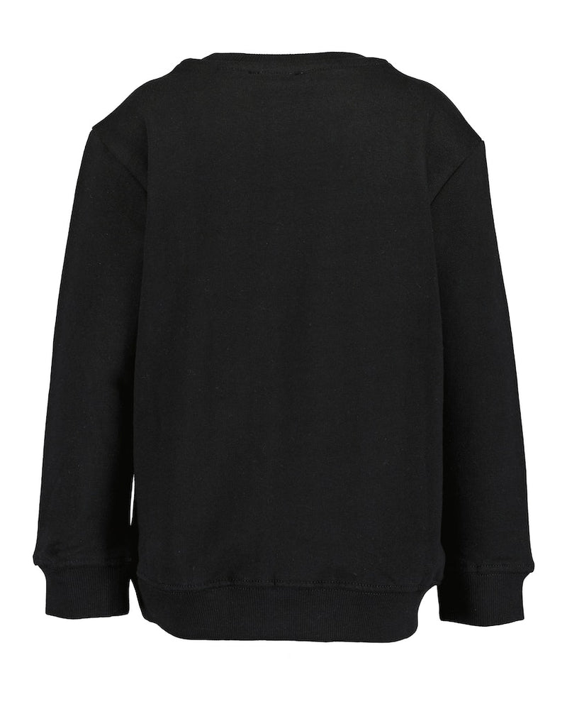 Front Print Sweatshirt - Black