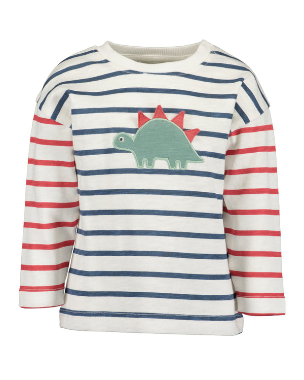 Dinosaur Stripe T-Shirt - Off White