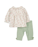 Floral Top & Trouser - Off White