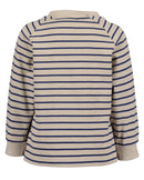 Animal Motif Stripe T-Shirt - Pebble