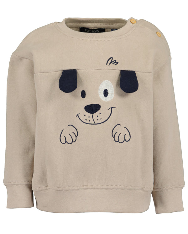 Animal Motif Sweatshirt - Pebble