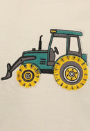 Tractor Applique Sweatshirt - Pebble