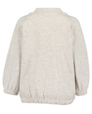Animal Motif Sweat Ziptop - Beige
