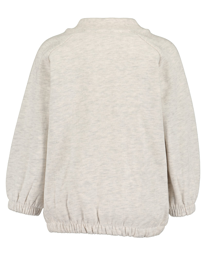 Animal Motif Sweat Ziptop - Beige
