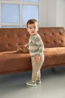 Drawstring Waist Joggers - Beige