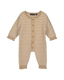 Striped Romper - Camel