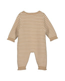 Striped Romper - Camel