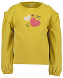 Ruffle Shoulder T-Shirt - Yolk