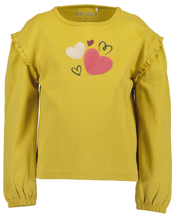 Ruffle Shoulder T-Shirt - Yolk