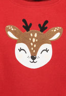 Christmas Sweatshirt - Bright Red