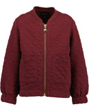Zipped Sweat Jacket - Burgundy