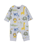 Animal Motif Romper - Light Blue