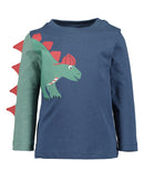 Dinosaur Motif T-Shirt - Ocean